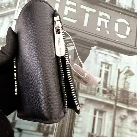 Michael Kors 35S9STVD2L Jet Set Medium Leather Card Case Wallet: - Picture 7 of 8